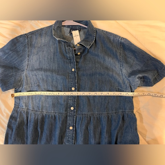 GAP Denim Tiered Mini Dress - Picture 4 of 6